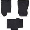 Automobilių kilimėlis 3 pcs Juoda Guma