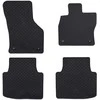 Automobilių kilimėlis 4 pcs Juoda Guma