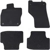 Automobilių kilimėlis 4 pcs Juoda Guma