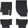 Automobilių kilimėlis 4 pcs Juoda Guma