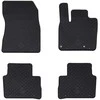 Automobilių kilimėlis 4 pcs Juoda tinka Nissan QASHQAI 2021-