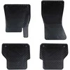 Automobilių kilimėlis 4 pcs Juoda Guma