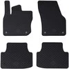 Automobilių kilimėlis 4 pcs Juoda tinka VW TIGUAN TDI 2024-