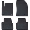 Automobilių kilimėlis 4 pcs Juodas Guma