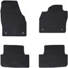 Automobilių kilimėlis 4 pcs Juodas Guma