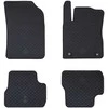 Automobilių kilimėlis 4 pcs Juodas tinka C3 2017-2024 Guma