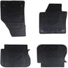 Automobilių kilimėlis 4 pcs Juodas Guma