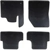 Automobilių kilimėlis 4 pcs Juodas Guma