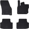 Automobilių kilimėlis 4 pcs Juoda Guma