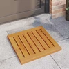 Badematte 2 vnt. Natūrali 50 x 50 cm Kietos akacijos mediena