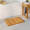 Badematte 2 vnt. Natūrali 60 x 40 cm Kietos akacijos mediena