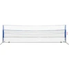 Badmintono tinklas su plunksninukais, 600x155 cm