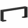 Baldų kojelės 12 pcs Juoda 281 x 40,5 x 100 mm Geležis
