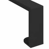 Baldų kojelės 12 pcs Juoda 341 x 40,5 x 100 mm Geležis