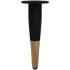 Baldų kojelės 12 pcs Juodas ir auksinis Ø 40 x 98 mm Geležis