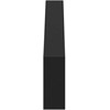 Baldų kojelės 2 pcs Juoda 436 x 40,5 x 100 mm Geležis