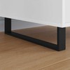 Baldų kojelės 2 pcs Juoda 436 x 40,5 x 100 mm Geležis