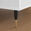 Baldų kojelės 2 vnt. Juodas ir auksinis Ø 40 x 98 mm Geležis