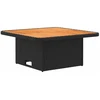 Lauko baldų komplektas Baldų komplektai 6 vnt. Juoda ir turkio 90 x 90 x 68 cm