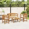 Lauko baldų komplektas Sodo rožių poilsio rinkinys 4 pcs Kietos akacijos mediena