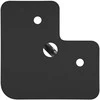 Baldų pėdelė 2 pcs Juoda 54.1 x 54.1 x 100 mm Geležis