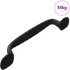 Baldų rankena 250 vnt. Juoda 130 x 19,4 x 22,3 mm Aliuminis