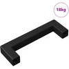 Baldų rankena 530 vnt. Juodas 105 x 12 x 36 mm Geležis