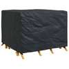 Baldų uždangalas Juoda 125 x 125 x 74 cm 210D Oxford audinys