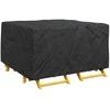 Baldų uždangalas Paprastas Juoda 150 x 150 x 75 cm 210D