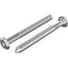 Baldų varžtai 2 vnt. Sidabro M6 x 60 mm Plienas