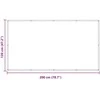Balkono Ekranas 120 x 200 cm PU dengtas oksfordas alu
