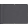 Balkono Ekranas Antracitas 75 x 200 cm PU dengtas oksfordas alu