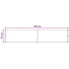 Balkono Ekranas Balta 75 x 700 cm HDPE ir aliuminis