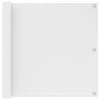 Balkono Ekranas Balta 75 x 800 cm HDPE ir aliuminis