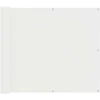 Balkono Ekranas Baltas 100 x 600 cm Oksfordo audinys