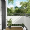 Balkono Ekranas Baltas 75 x 200 cm PU dengtas oksfordas alu