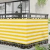 Balkono Ekranas Geltona ir balta 100 x 600 cm Oksfordo audinys