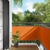 Balkono Ekranas Oranžinė 75 x 200 cm PU dengtas oksfordas alu