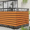 Balkono Ekranas Oranžinė ir ruda 100 x 800 cm Oksfordo audinys