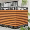 Balkono Ekranas Oranžinė ir ruda 110 x 200 cm Oksfordo audinys