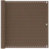 Balkono Ekranas Ruda 120 x 1000 cm HDPE ir aliuminis
