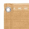 Balkono Ekranas Smėlio 120 x 300 cm HDPE ir aliuminis