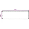 Balkono Ekranas Smėlio 120 x 400 cm HDPE ir aliuminis