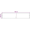 Balkono Ekranas Smėlio 120 x 700 cm HDPE ir aliuminis