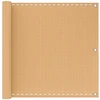 Balkono Ekranas Smėlio 75 x 1000 cm HDPE ir aliuminis