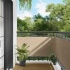 Balkono Ekranas Smėlio 75 x 200 cm PU dengtas oksfordas alu