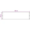 Balkono Ekranas Smėlio 75 x 300 cm HDPE ir aliuminis