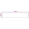Balkono Ekranas Smėlio 75 x 400 cm HDPE ir aliuminis
