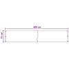 Balkono Ekranas Smėlio 75 x 600 cm HDPE ir aliuminis