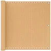 Balkono Ekranas Smėlio 75 x 700 cm HDPE ir aliuminis